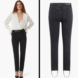 Favorite Daughter Evelyn High Rise Straight Leg Storm Jeans *Damaged* Size 25